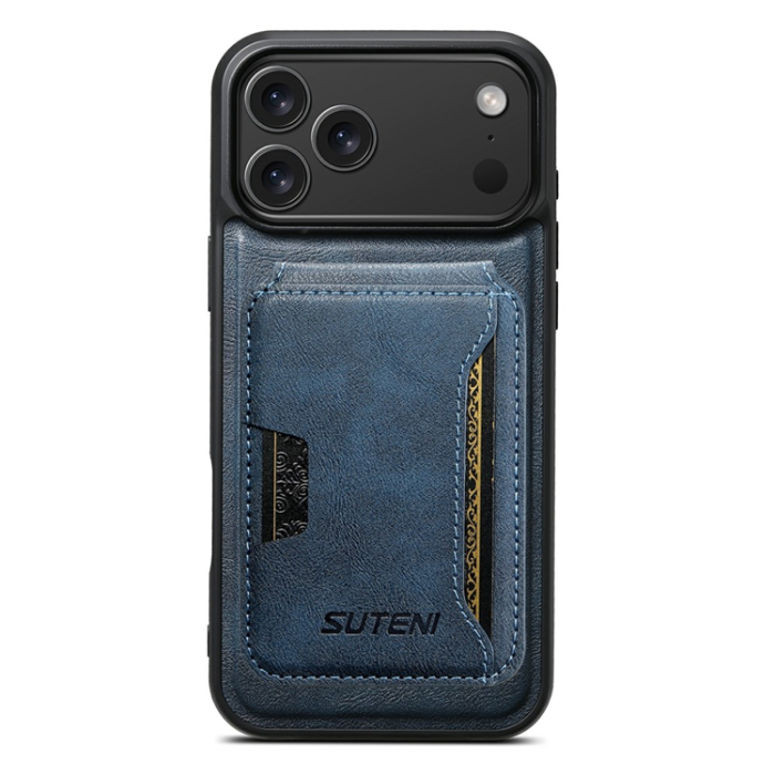 SUTENI - SUTENI iPhone 17 Pro Max Mobilskal MagSafe Cowhide M3 - Blå