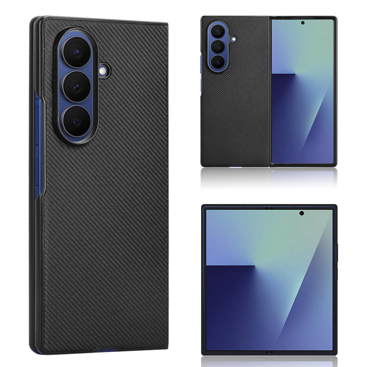 Galaxy Z Fold7 Mobilskal Shockproof Carbon Fiber - Svart | 2353 | AlltMobil