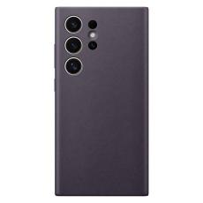 Samsung - Samsung Galaxy S24 Ultra Mobilskal Vegan Läder - Mörklila
