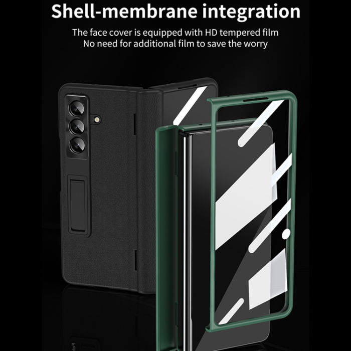 A-One Brand - Galaxy Z Fold 7 Mobilskal Kickstand - Brun