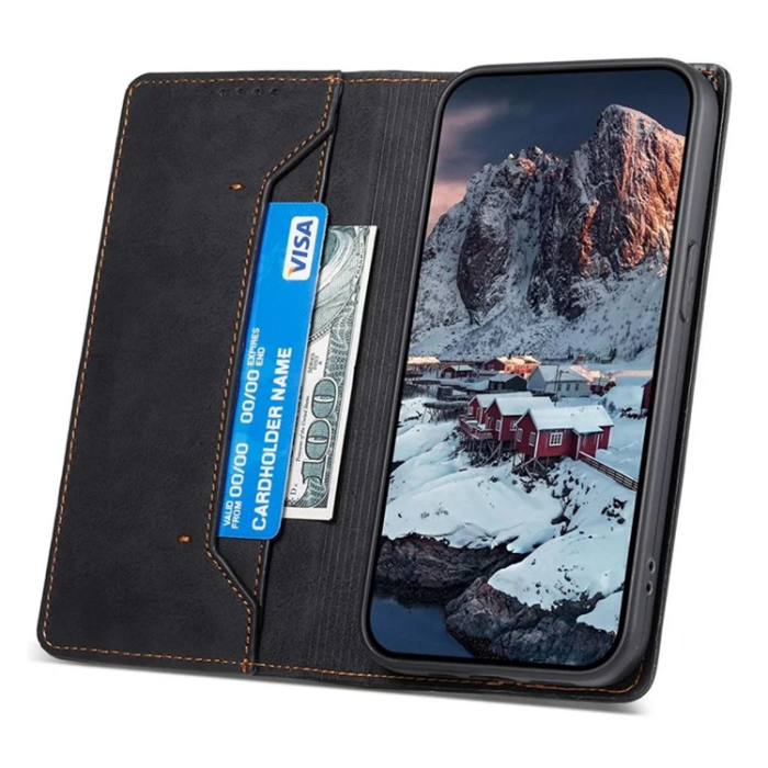 OEM - Galaxy S25 Plånboksfodral RFID Blocking - Svart