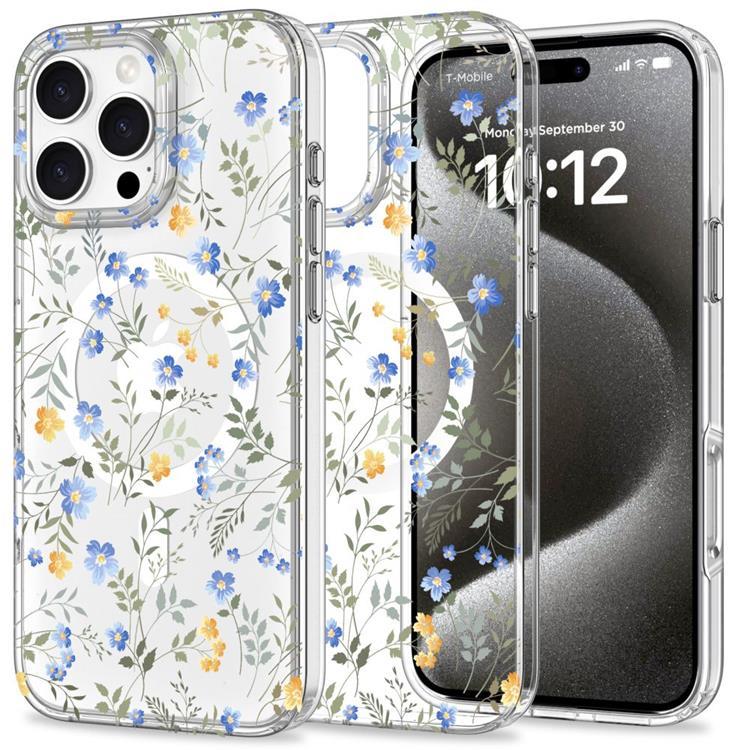 Tech-Protect iPhone 16 Pro Max Mobilskal Magsafe Magmood - Spring Flowers | 2353 | AlltMobil