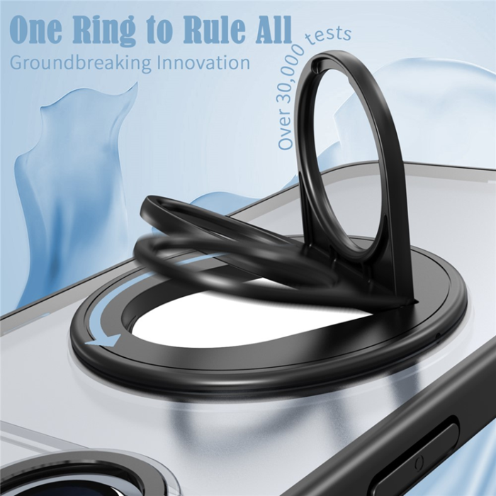 A-One Brand - iPhone 17 Air Mobilskal MagSafe Rotating Kickstand - Svart