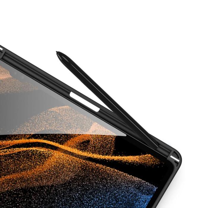 UTGATT1 - Dux Ducis Galaxy Tab S8 Ultra Skal Toby Armored Flip Smart - Svart