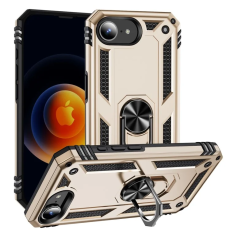 A-One Brand - iPhone 16e Mobilskal med Kickstand - Guld