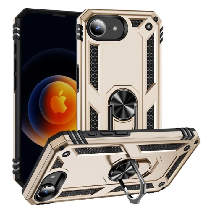 A-One Brand - iPhone 16e Mobilskal med Kickstand - Guld