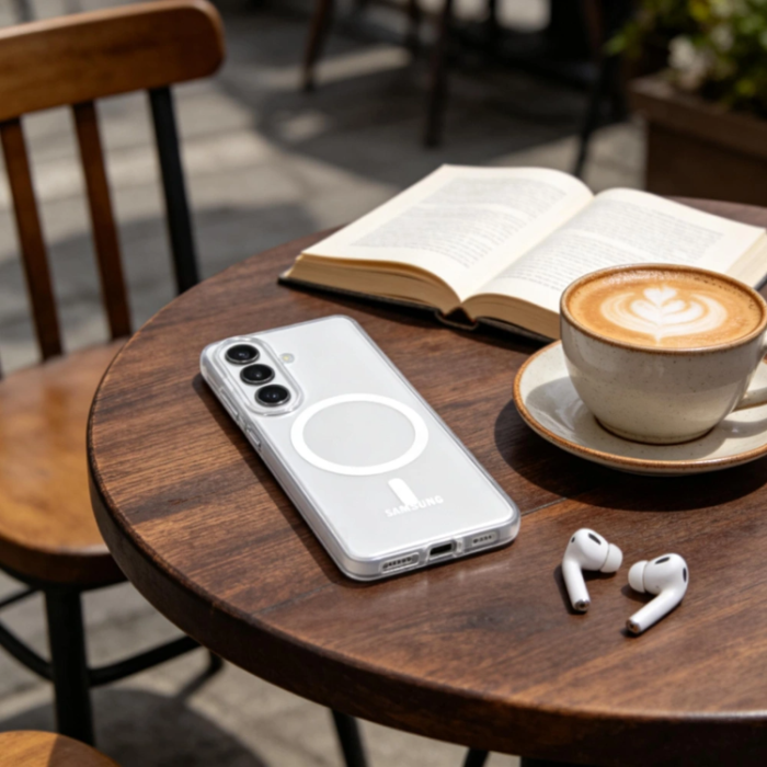 Ringke - Tech-Protect Mobilskal För Galaxy S26 Magsafe Slim - Matte Ice