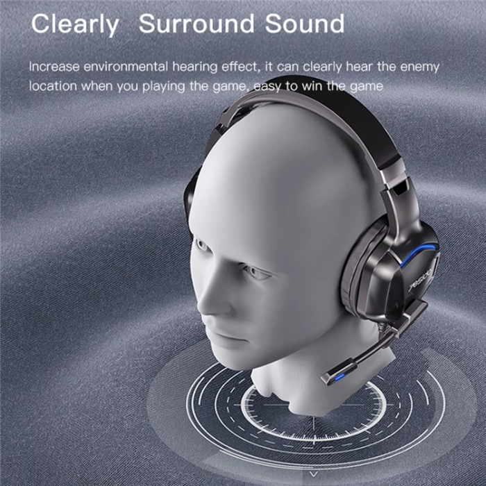 Yesido - YESIDO Over-Ear Hörlurar med Mikrofon EK01 Stereo Gaming - Svart