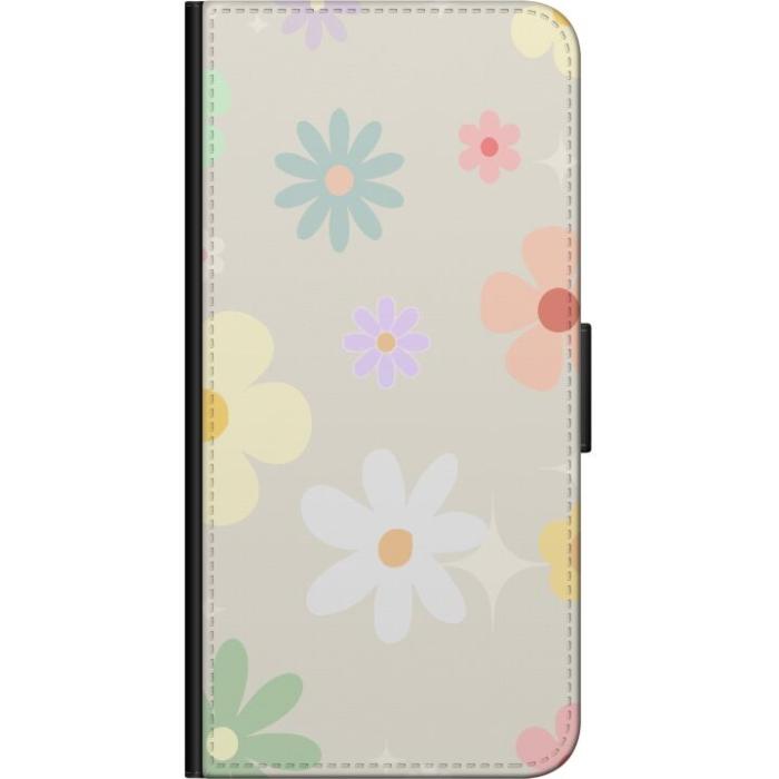 iSecrets - Plånboksfodral till OnePlus 7T Pro med fejdande blommor