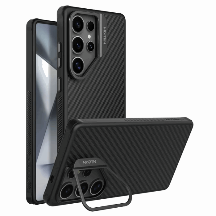 Nillkin - Nillkin Galaxy S25 Ultra Mobilskal Magsafe Aramid Fiber Hollow TPU