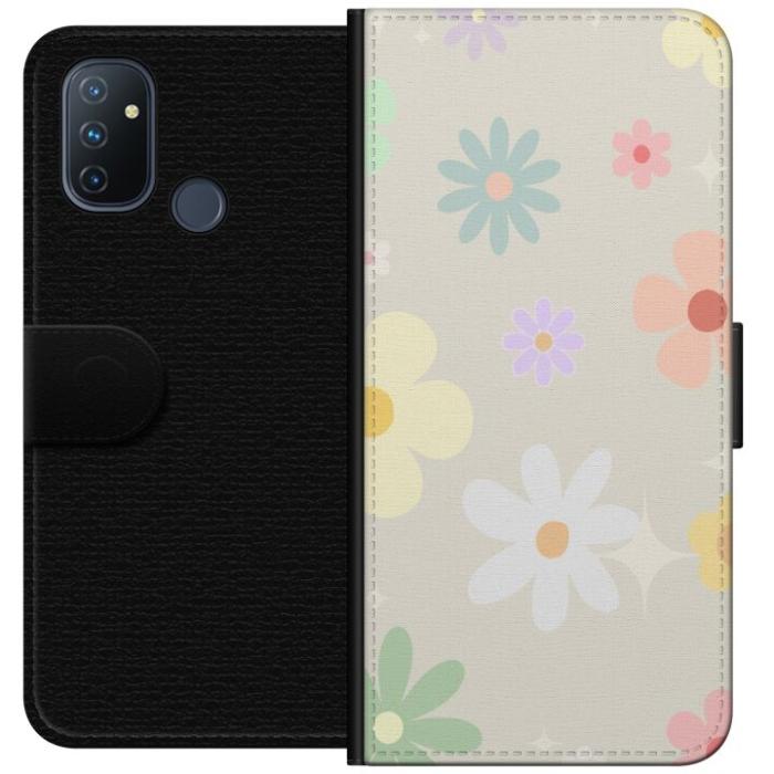 iSecrets - Plånboksfodral till OnePlus Nord N100 med fejdande blommor