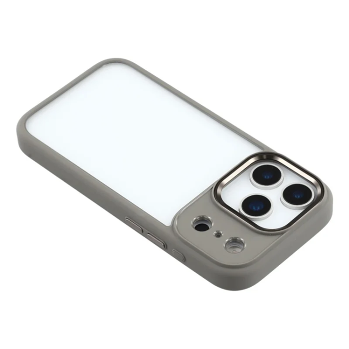 A-One Brand - FULEXIN Mobilskal till iPhone 17 Pro Crystal Clear + TPU - Titangrå