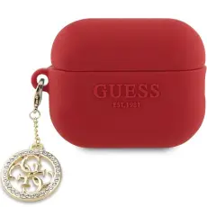 Guess - Guess Airpods Pro 2 Skal Diamond Charm - Röd