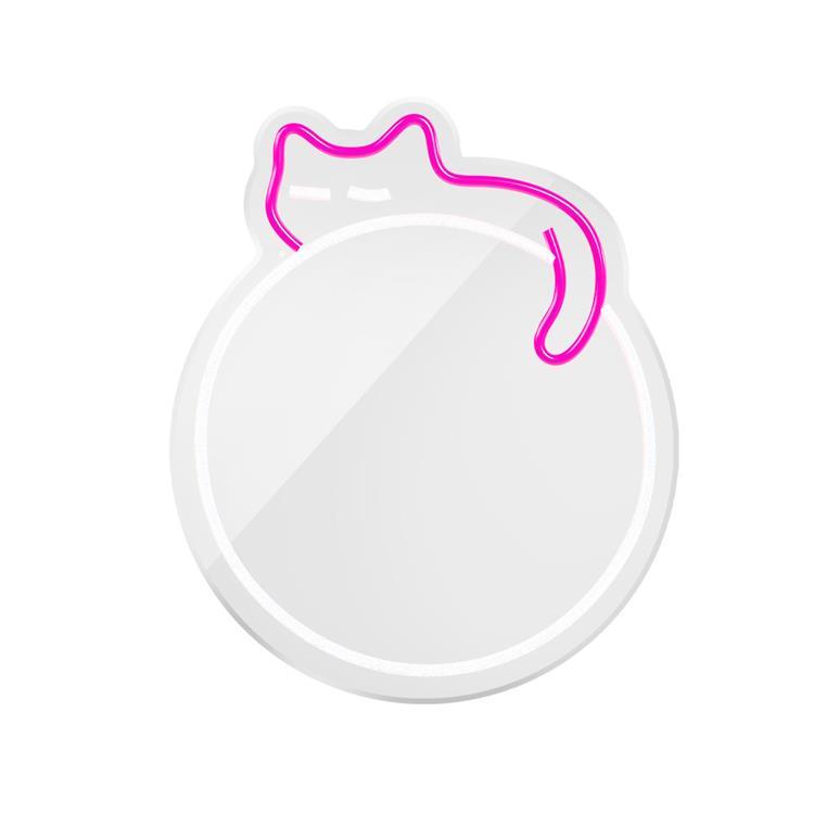 Forever Light Neon MIRROR LED SLEEPING CAT FMNE03 - Rosa | 264 | AlltMobil