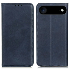 A-One Brand - iPhone 17 Air Plånboksfodral Äkta läder - Blå