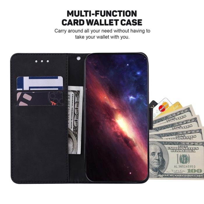 OEM - Samsung Galaxy S26 / S26 Pro Fodral Geometriskt Mönster Äkta Läder - Svart