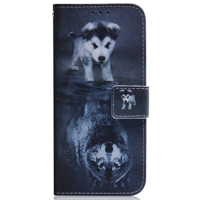 OEM - Samsung Galaxy S26 / S26 Pro Plånboksfodral Konstläder Hund och Varg