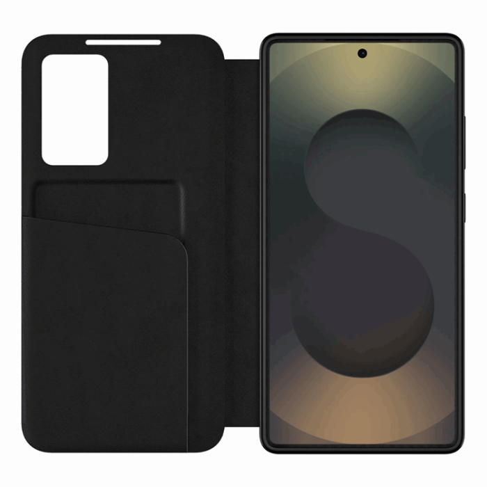 Tech-Protect - Tech-Protect Galaxy S25 Edge Plånboksfodral Smart - Matt Svart
