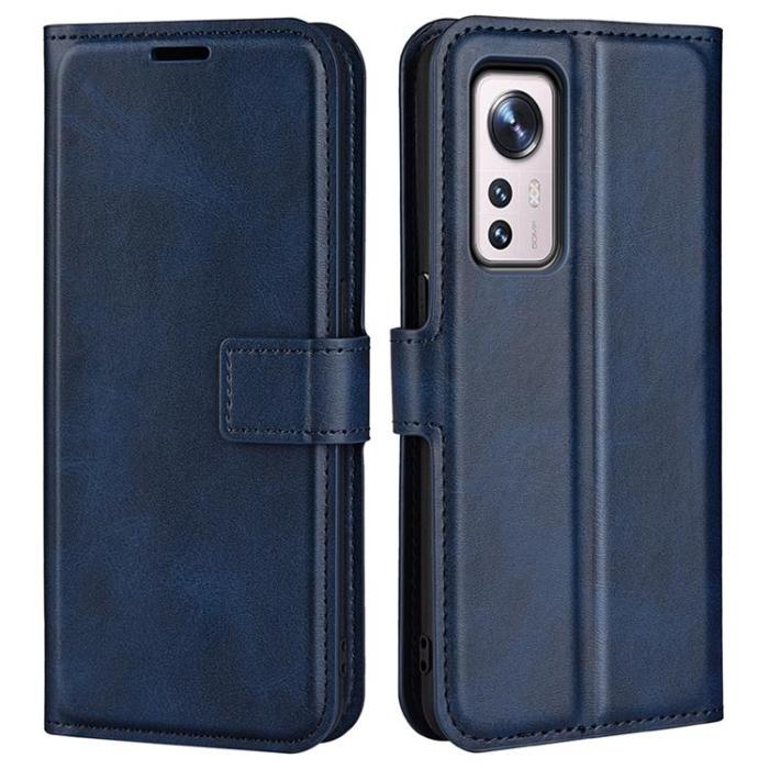 OEM - Magnetic Clasp Plånboksfodral Xiaomi 12 Pro - Blå