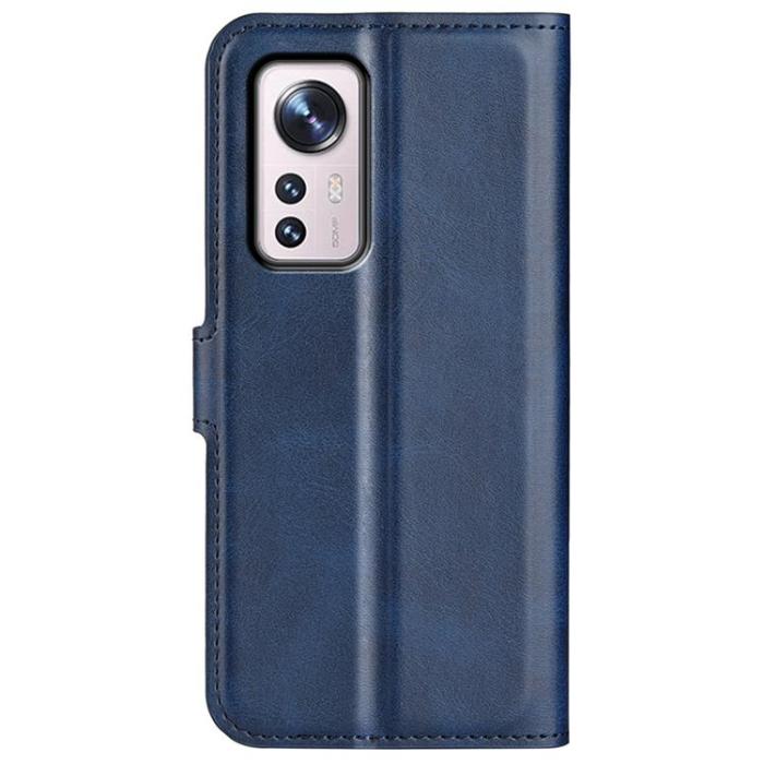 OEM - Magnetic Clasp Plånboksfodral Xiaomi 12 Pro - Blå
