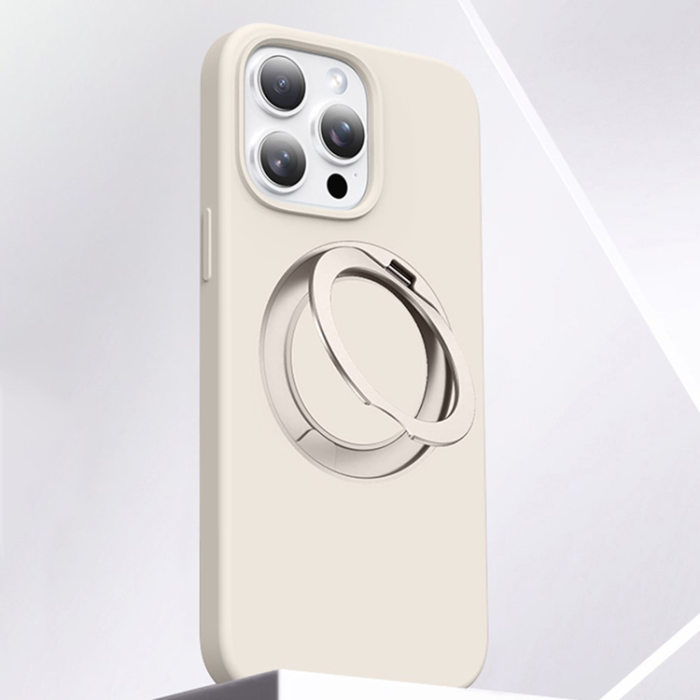 A-One Brand - iPhone 15 Pro Max Mobilskal MagSafe Silikon Roterande
