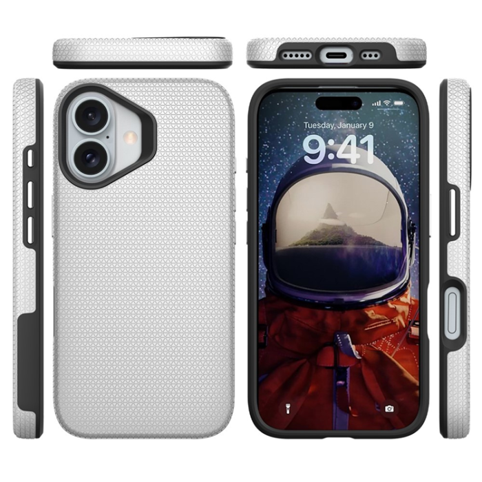 A-One Brand - iPhone 17 Mobilskal MagSafe Protective TPU+PC - Silver