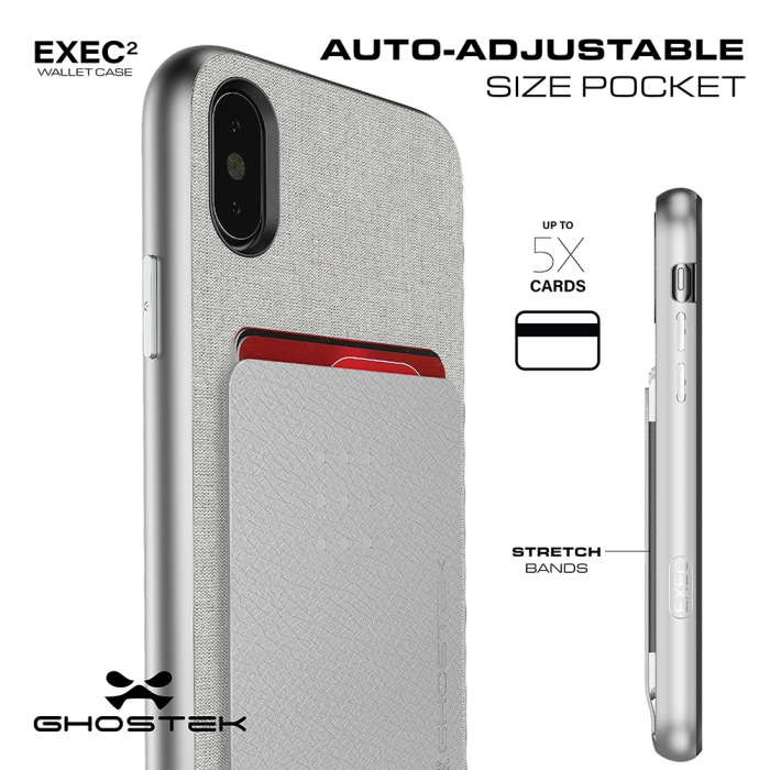 UTGATT4 - Ghostek Pro Wallet Card Skal till Apple iPhone XS / X - Brun