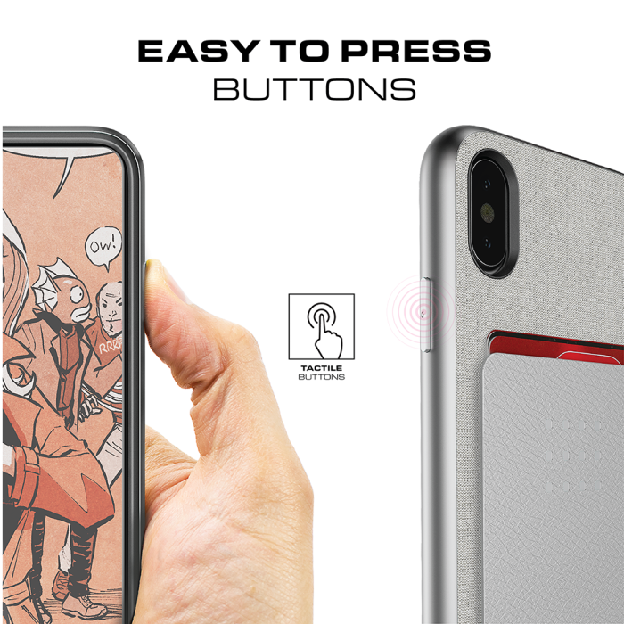 UTGATT4 - Ghostek Pro Wallet Card Skal till Apple iPhone XS / X - Brun