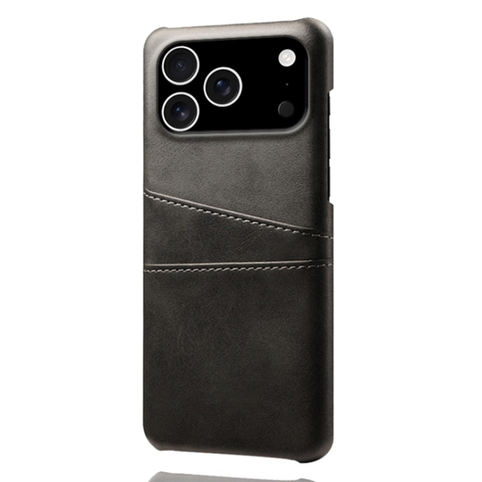 A-One Brand - iPhone 17 Pro Max Mobilskal Korthållare Dual - Svart