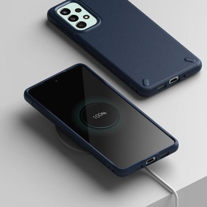 OEM - Ringke Onyx Durable Skal Galaxy A73 - Navy Blå