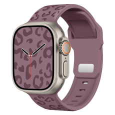 A-One Brand - Apple Watch (38/40/41mm) Armband Leopard Texture - Lila