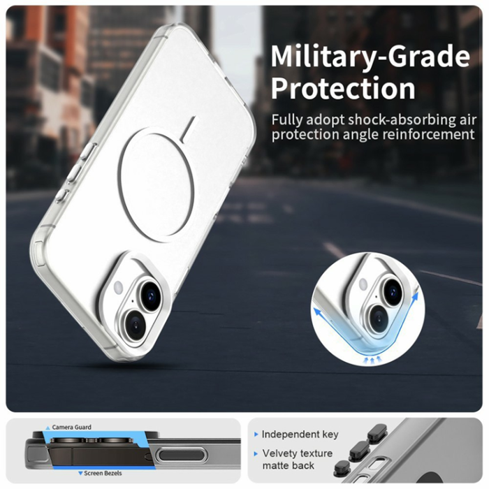 A-One Brand - iPhone 17 Mobilskal MagSafe Candy Color - Vit