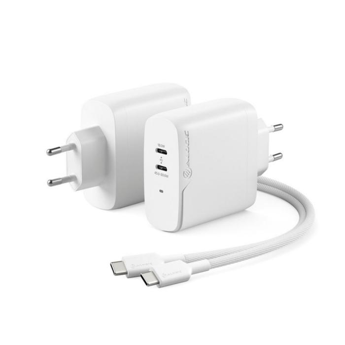 ALOGIC - ALOGIC Rapid Power 2-ports (45+18W) GaN laddare ink. 2m USB-C laddkabel