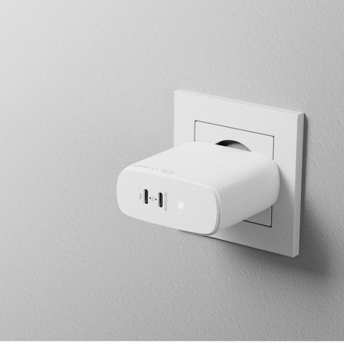 ALOGIC - ALOGIC Rapid Power 2-ports (45+18W) GaN laddare ink. 2m USB-C laddkabel