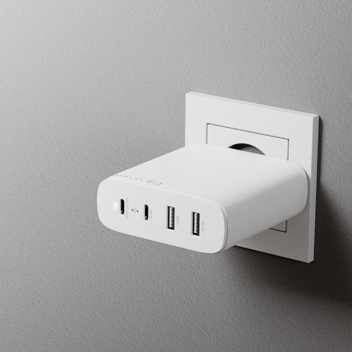 ALOGIC - ALOGIC Rapid Power 4-portars 100W GaN-laddare inkl. 2 meters USB-C-laddkabel