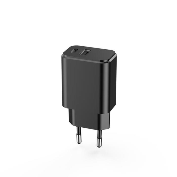 Setty - Setty Snabbladdare USB Till USB-C 20W 3A - Svart