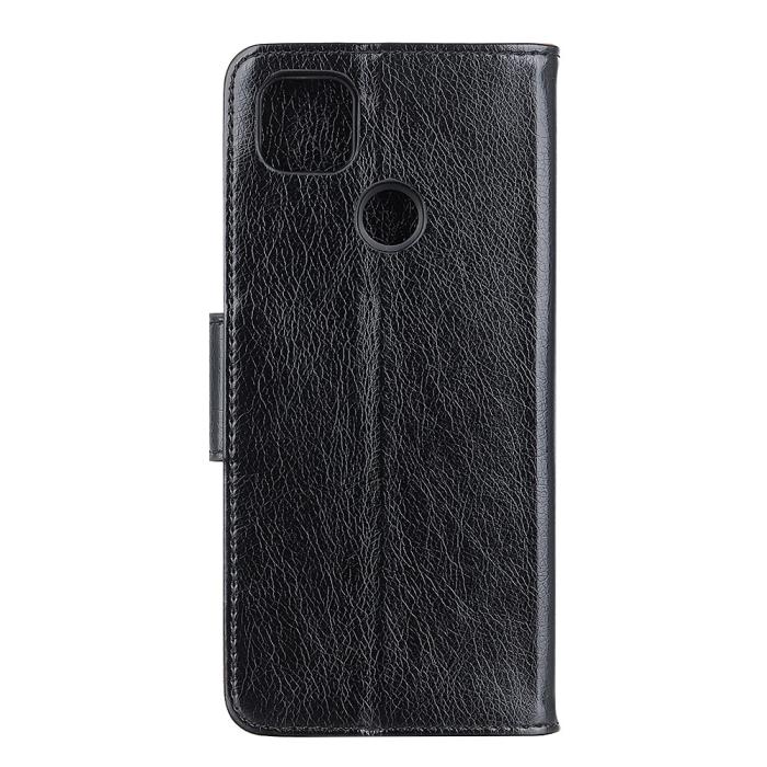 UTGATT1 - Nappa Äkta Läder Plånboksfodral Google Pixel 5 - Svart