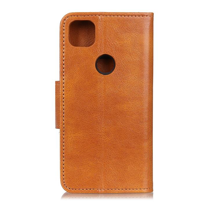OEM - Plånboksfodral Google Pixel 5 - Brun