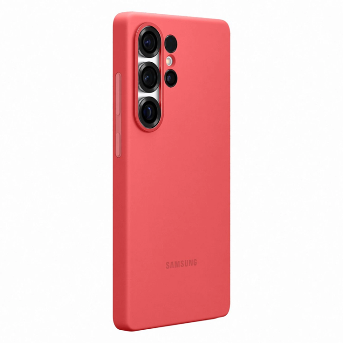 Samsung - Samsung Galaxy S25 Ultra Mobilskal Silicone - Röd