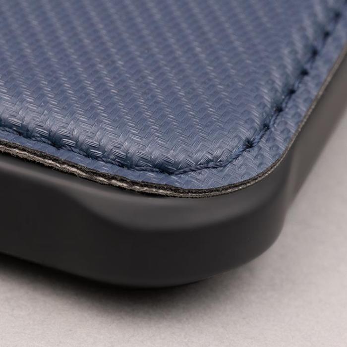 OEM - Galaxy A55 5G Plånboksfodral Smart Carbon - Blå