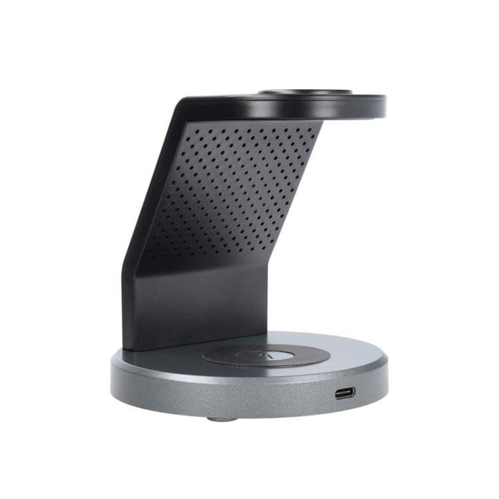 Forcell - Forcell 3-in-1 Trådlös Laddare Magsafe iPhone, Apple Watch, Airpods