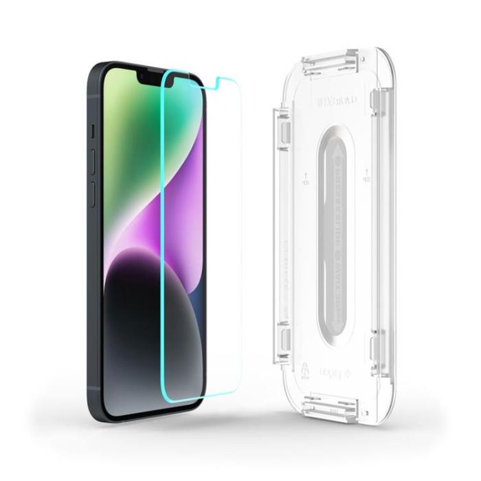Spigen - Spigen iPhone 16E Härdat Glas Skärmskydd EZ Fit - Clear