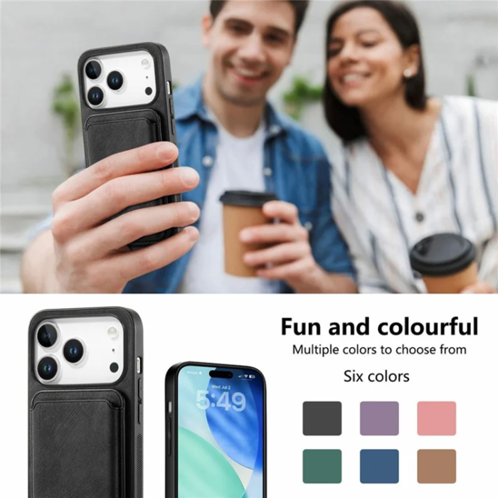 A-One Brand - iPhone 17 Pro Max Mobilskal Retro Detachable - Svart