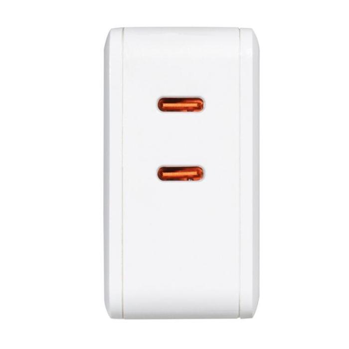UTGATT1 - Vivanco Super Snabb Väggladdare 45W 2x USB-C - Vit