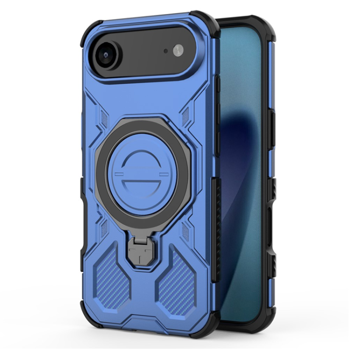 A-One Brand - iPhone 17 Air Mobilskal Rotating Kickstand - Mörkblå