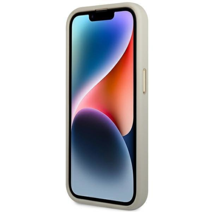 UTGATT1 - GUESS iPhone 14 Pro Skal Croco Collection - Silver