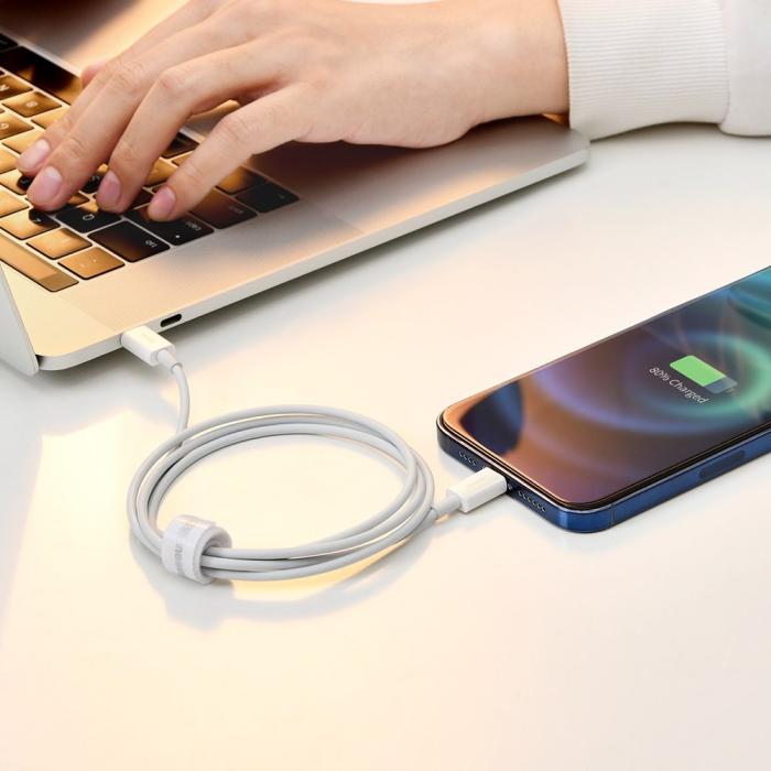 BASEUS - Baseus Superior USB-A till Lightning kabel 2m - Vit