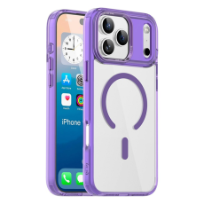 A-One Brand - iPhone 17 Pro Max Mobilskal MagSafe Transparent TPU+PC - Lila