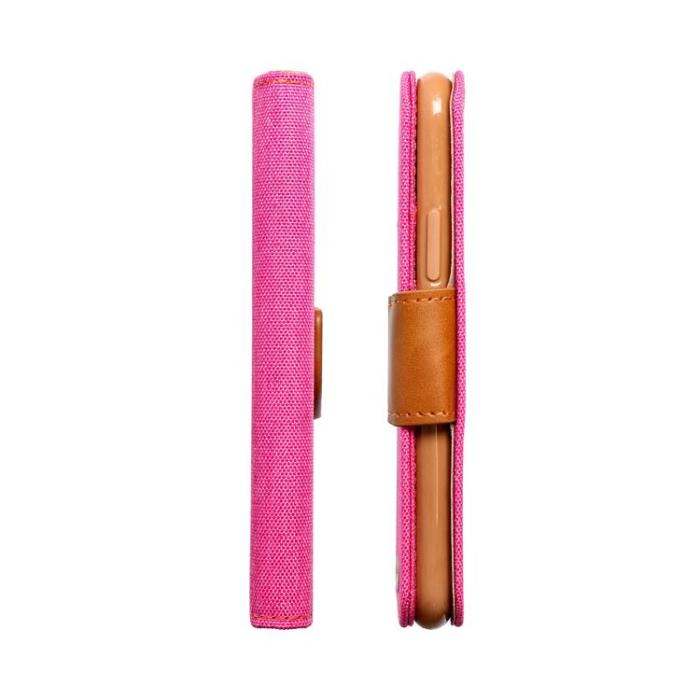 OEM - CANVAS Plånboksfodral För Galaxy A54 5G - Rosa
