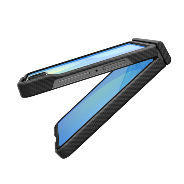 Spigen - Spigen Mobilskal För Galaxy Z Flip 8 MagSafe Airskin Aramid - Svart